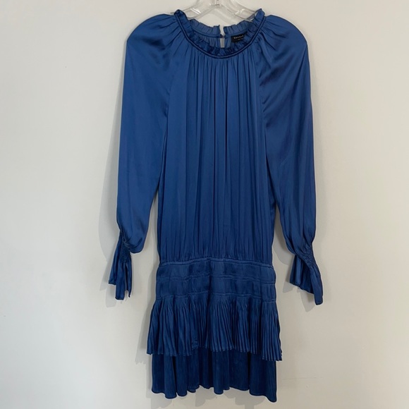 Current Air Los Angeles High Neck Pleated Skirt Dress NWT - Picture 2 of 7